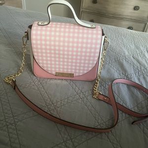 Pink gingham crossbody